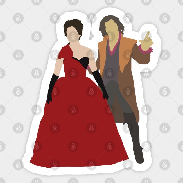 Cora and Rumplestiltskin Sticker by eevylynn